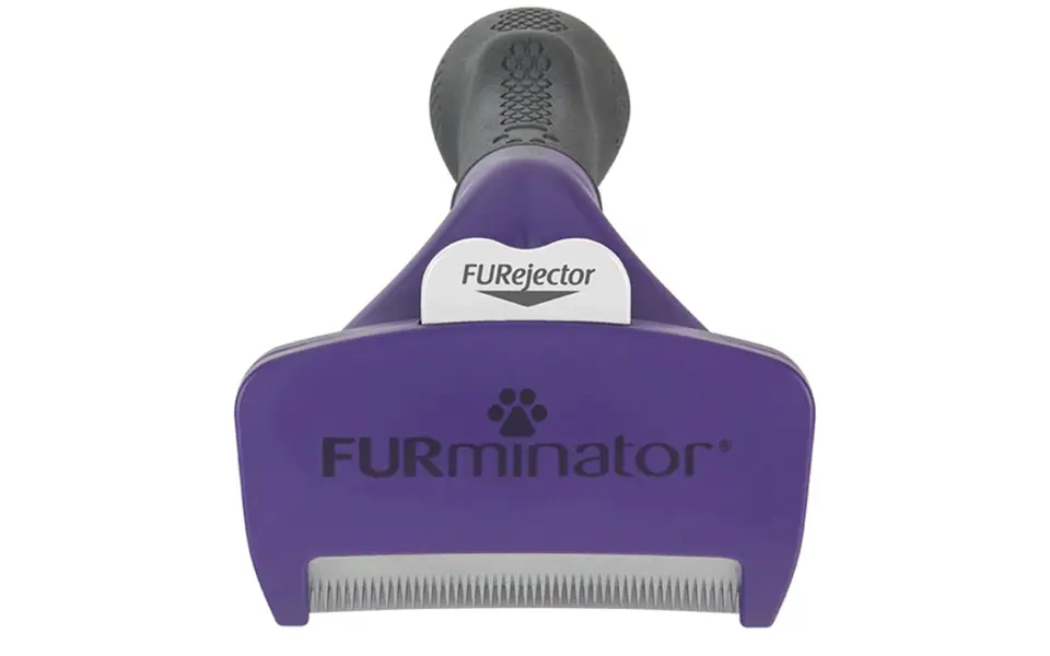Furminator purple cat brush.