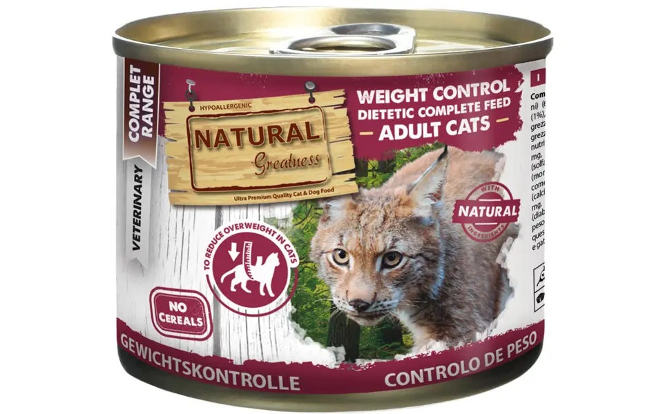 Natural Greatness Weight Control cat food.